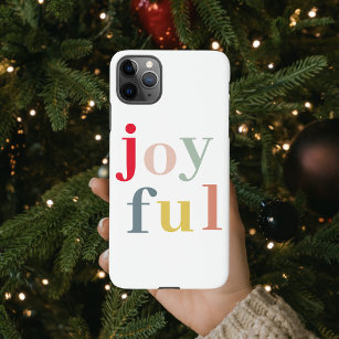 Modern Colourful Joyful Christmas Holiday Gift iPhone 11Pro Max Case