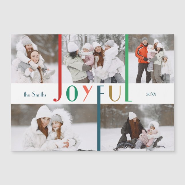 Modern Colourful Joyful Typography 5-Photo  (Front)