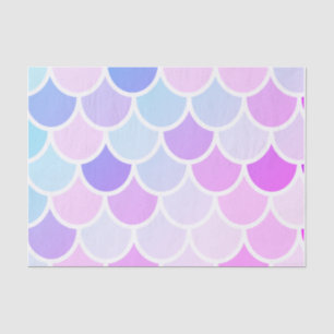 Modern Colourful Lovely Mermaid Seamless Pattern Tissue Paper
