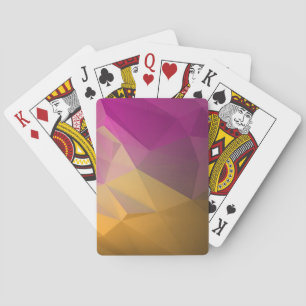 Modern Colourful Low-Poly Playing Cards