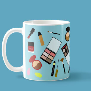 Modern Colourful Makeup Artist Tools Beauty Kit Mu Coffee Mug