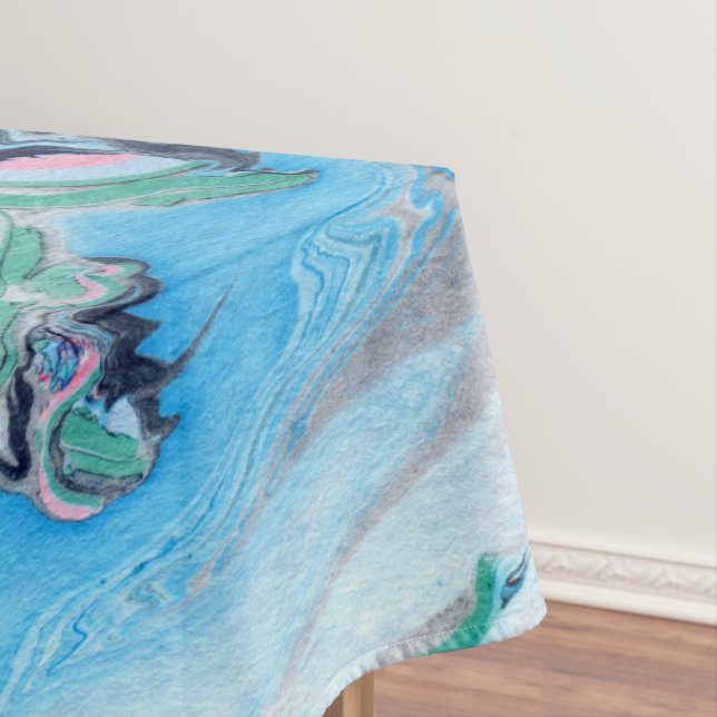 Modern Colourful Marble Stone Tablecloth (In Situ)