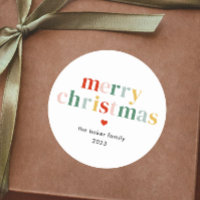 Modern Colourful Merry Christmas