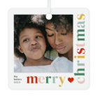 Modern Colourful Merry Christmas Photo