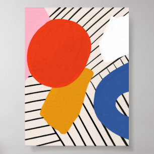 Modern Colourful Minimalist Wall Art Print