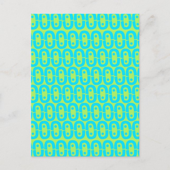 modern colourful pattern announcement postcard (Front)