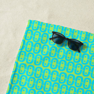 modern colourful pattern beach towel