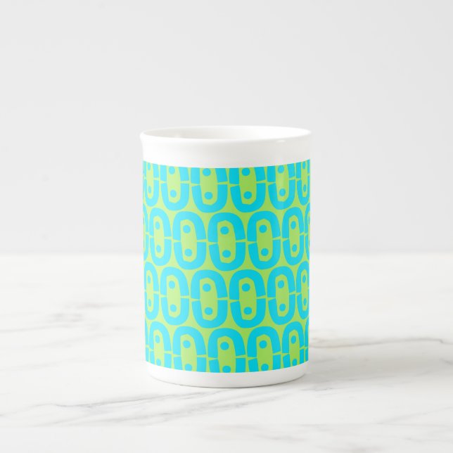modern colourful pattern bone china mug (Front)
