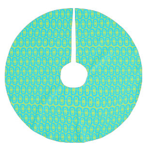 modern colourful pattern brushed polyester tree skirt
