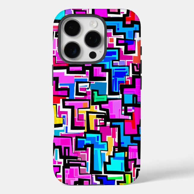 Modern Colourful Pattern Design Case-Mate iPhone Case (Back)