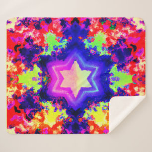 Modern Colourful Pattern Design Sherpa Blanket
