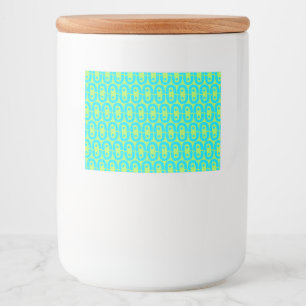 modern colourful pattern food label