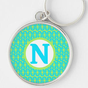 modern colourful pattern key ring