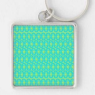 modern colourful pattern key ring