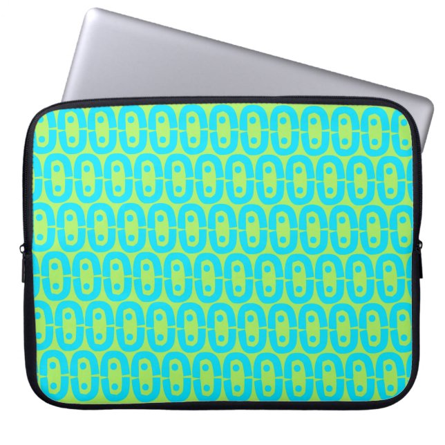 modern colourful pattern laptop sleeve (Front)