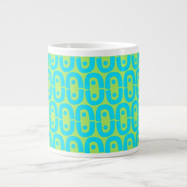 modern colourful pattern large coffee mug (Front)