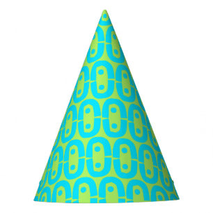 modern colourful pattern party hat