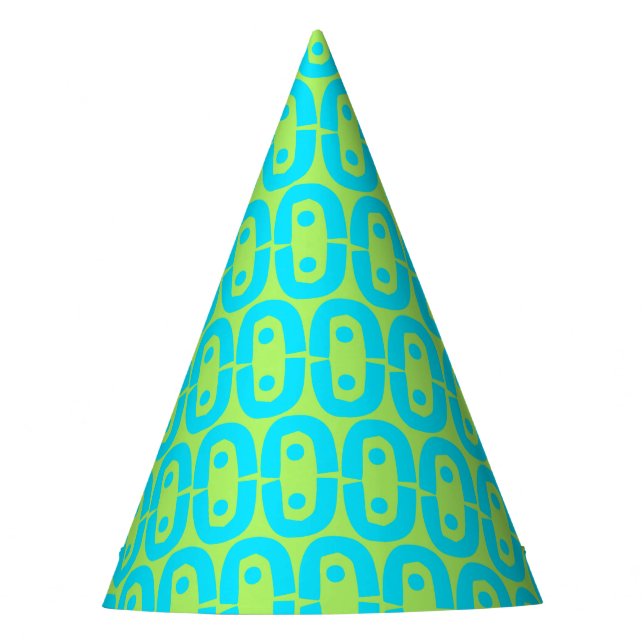 modern colourful pattern party hat (Front)