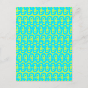modern colourful pattern postcard