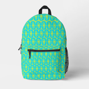modern colourful pattern printed backpack