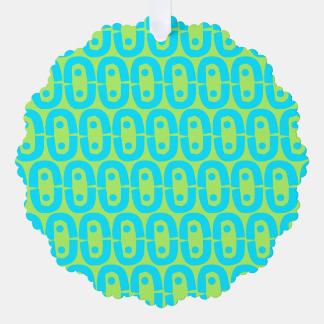 modern colourful pattern tree decoration card (Front)