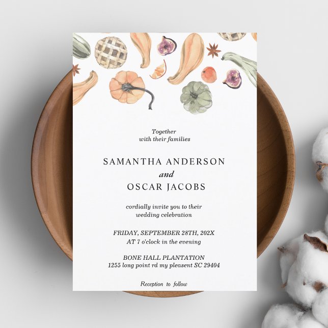 Modern Colourful Pumpkin Autumn  Invitation (Creator Uploaded)