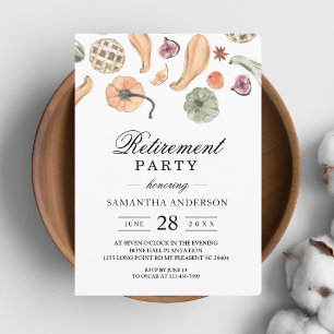 Modern Colourful Pumpkin Autumn  Invitation