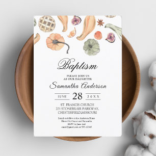 Modern Colourful Pumpkin Autumn  Invitation