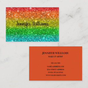 Modern Colourful Rainbow Elegant Business Card