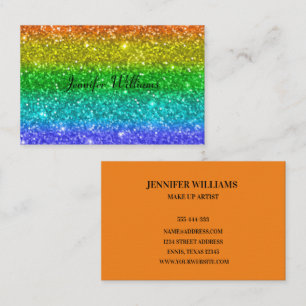 Modern Colourful Rainbow Elegant Business Card