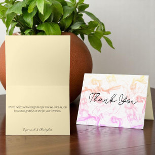 Modern Colourful Rainbow Mist Matching Inside Colo Note Card