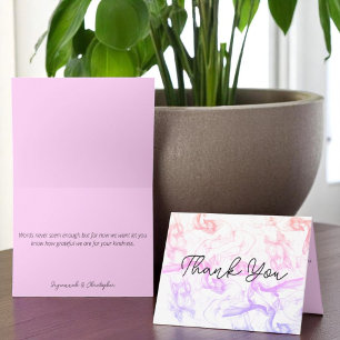 Modern Colourful Rainbow Mist Matching Inside Colo Note Card