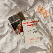 Modern Colourful Retro Fun Funky Unique Wedding 