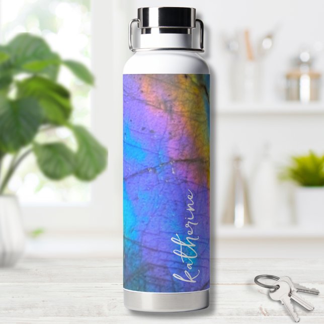 Modern Colourful Script Name Water Bottle (Modern Colorful Script Name Water Bottle)