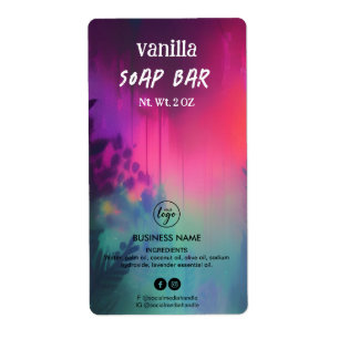 Modern Colourful Soap Bar Product Labels