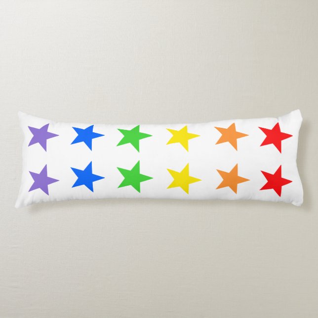 Modern Colourful Starry Pattern Body Cushion (Front)
