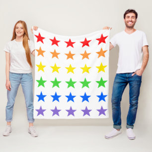 Modern Colourful Starry Pattern Fleece Blanket