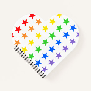 Modern Colourful Starry Pattern Notebook