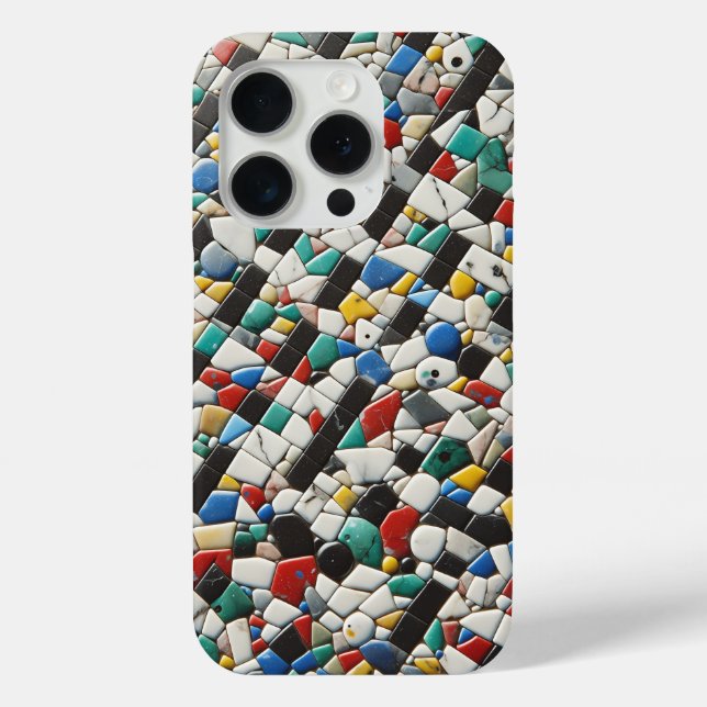 Modern Colourful Stone Mosaic Phone Case - Abstrac (Back)