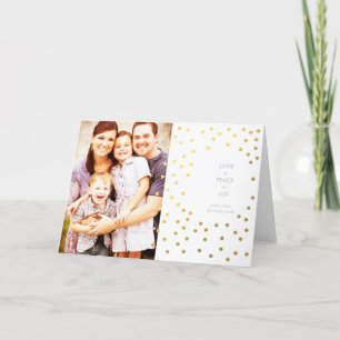 Modern Colourful Stripes 1 Photo Christmas Card