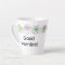 Modern Colourful Succulents Personalised Latte Mug