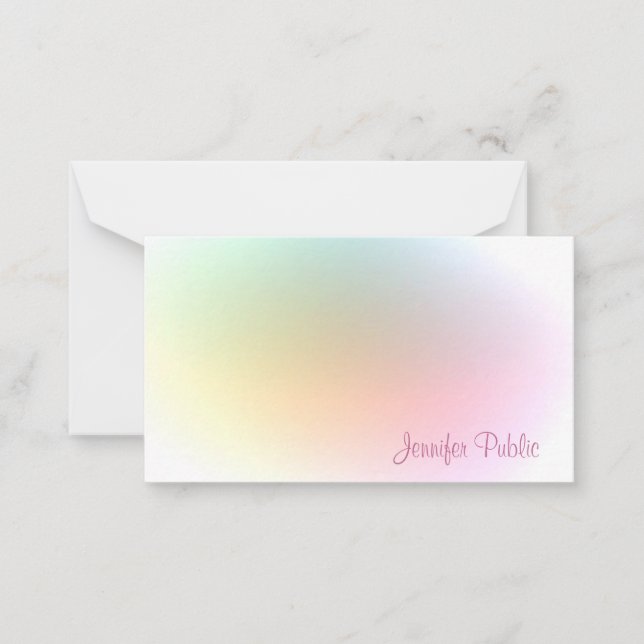 Modern Colourful Template Calligraphy Script (Front)