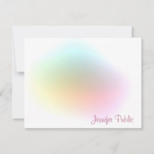 Modern Colourful Template Handwritten Script Top