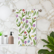 Modern Colourful Tulip Floral Pattern