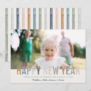 Modern colourful typography photo new year