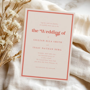 Modern Colourful Verona Wedding Invitation