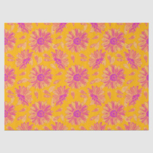 Modern Colourful Watercolor Floral Pattern Tissue Paper