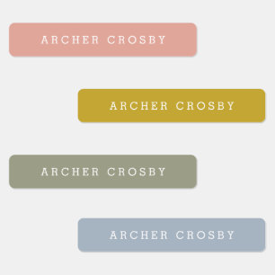 Modern Colourful Waterproof Name