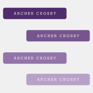 Modern Colourful Waterproof Name