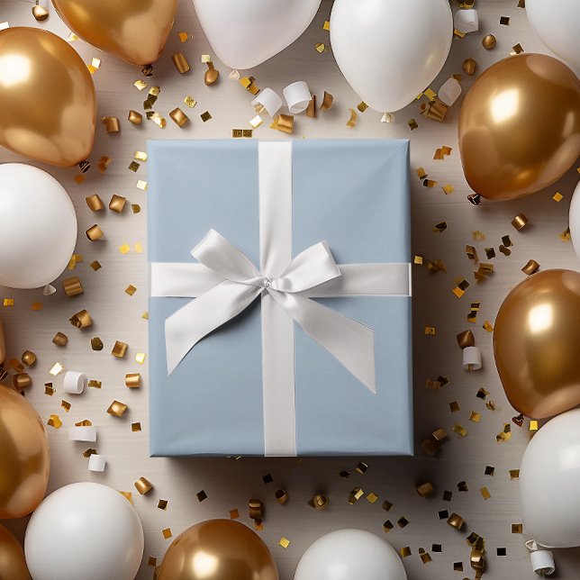 Modern Colours Breezy Baby Blue Wrapping Paper Rol (Creator Uploaded)